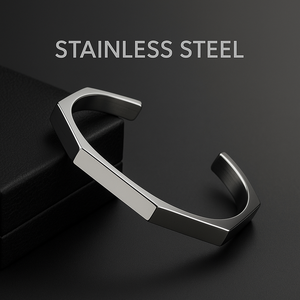 Stainless Steel Cuff Bangle.